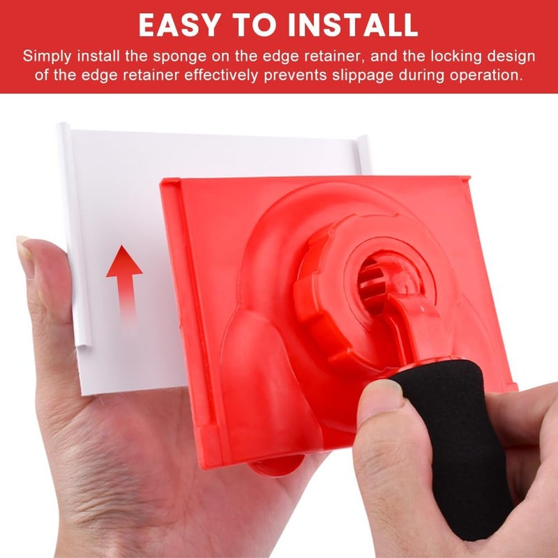 Ranjaner Paint Edger Trimmer with 2 Refill Pads, Adjustable Paint Pad Applicator Edge Painting Tool for Walls, Ceilings, Trim, Baseboards, Home Paints Edger Brush Ceilings Pad Painter - Image 3